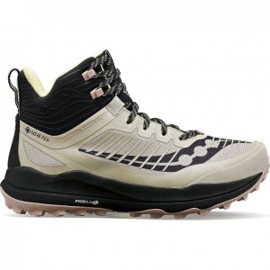 サッカニー Ultra Ridge GTX レディース トレイルランニングシューズ ベージュ | ZVIOQAKH