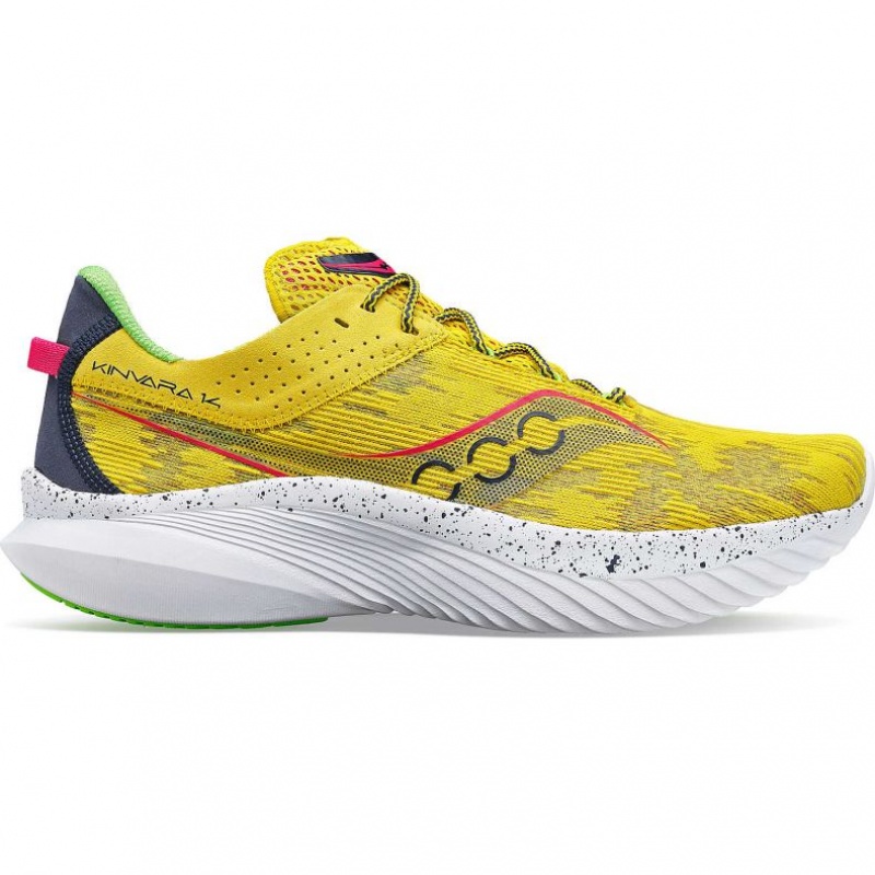 サッカニー Kinvara 14 メンズ ランニングシューズ 黄色 | GCODZPRJ