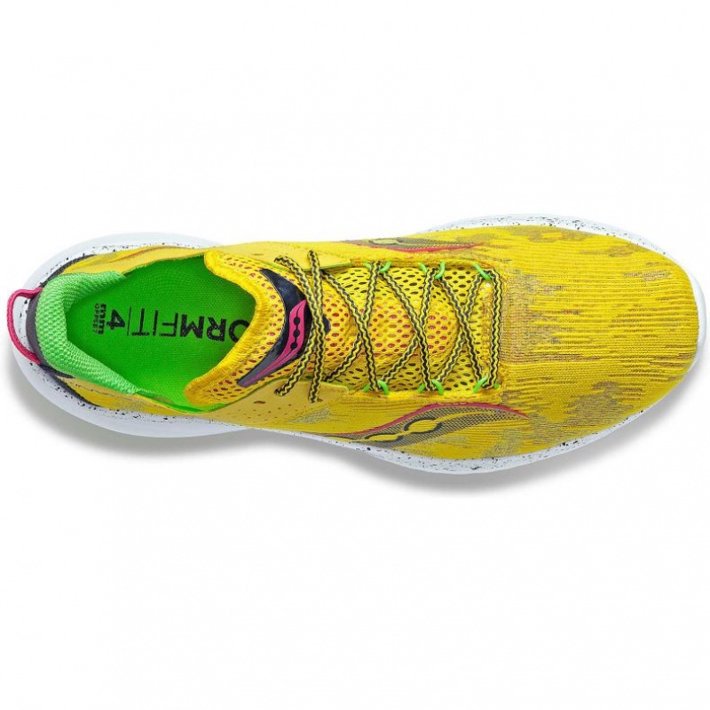 サッカニー Kinvara 14 レディース ランニングシューズ 黄色 | KWJCSFJN