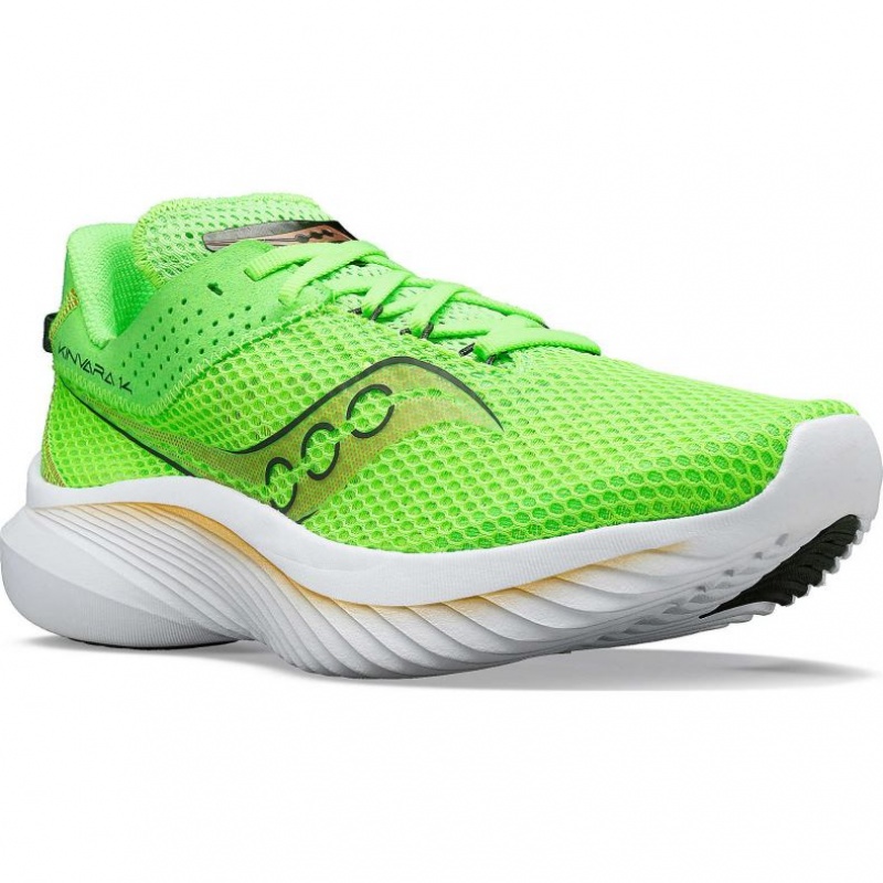 サッカニー Kinvara 14 メンズ ランニングシューズ 緑 | RMUNCOLQ