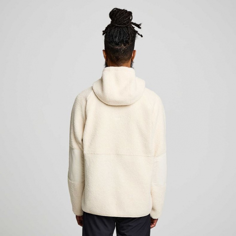 サッカニー Recovery Sherpa Pullover メンズ パーカー Weiß | FQNJXASZ