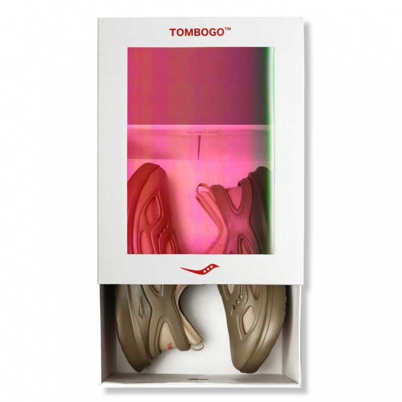 サッカニー TOMBOGO™ x Butterfly メンズ スニーカー ブラウン | BDFXQHAK